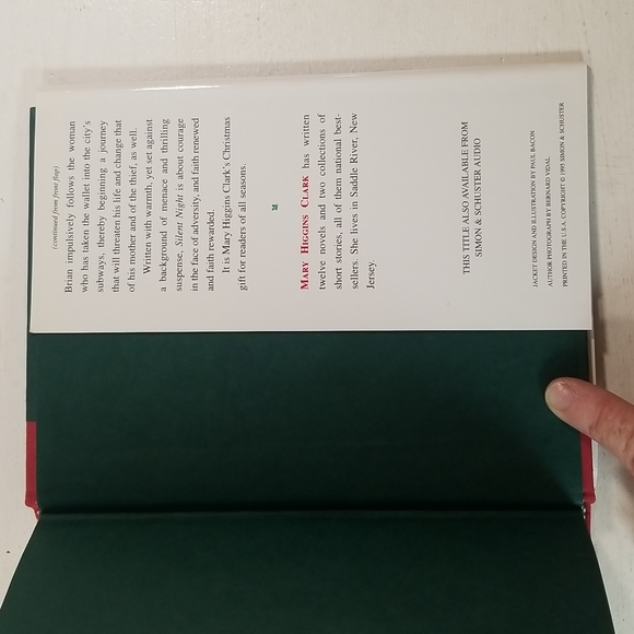 Mary Higgens Clark Novel Silent Nights Hardcover 1995 Book - Picture 9 of 9